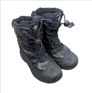 Columbia Boys Winter Boots Black Size 5
